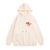 Comfortable Lightweight Hoodie with Goldfish Print